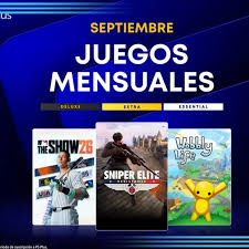 PlayStation Plus: estos son los juegos gratis de septiembre de 2026