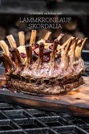 Lammkrone Vom Salzwiesenlamm Auf Skordalia Lebensmittel Essen Rezepte Fleisch