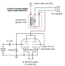 Schematic speaker volume control wiring diagram. Vacuum Tube Audio Amplifier Discrete Semiconductor Circuits Electronics Textbook