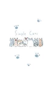 Cute animal cartoon hand drawn style. Simple A Variety Of Cats Line Theme Line Store Ilustrasi Kucing Seni Kucing Ilustrasi