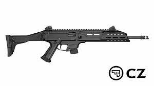 With a folding brace and the extended carbine handguard, this pistol is begging to have a suppressor added under the forend, creating a handy little suppressed 9mm. Cz Scorpion Evo 3 S1 Carbine Comp 9mm Semi Automatic Rifles Sport Akah