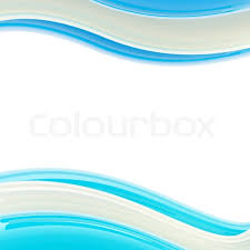 Set of vector illustrations of glass banners isolated on gray background. Wavy Blue And White Glossy Bright Stock Image Colourbox