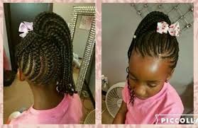 Braids Ponytail With Flower Hair Band Hair Styles Lil Girl Hairstyles Natural Hair Styles