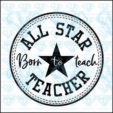 Download All Star Born To Teach Teacher Svg Files For Silhouette Files For Cricut Svg Dxf Eps Png Instant Download Supersvg Svg Teaching Teachers Cricut
