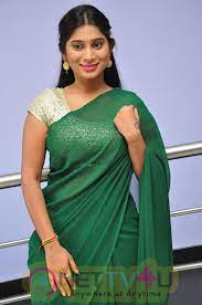 Telugu movies actress neha deshpande in a hot dress photoshoot. Telugu Actress Green Saree Midhuna Exclusive Photos 193844 Galleries Hd Images