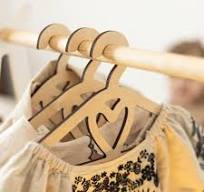 Baby Hangers Wooden Set, Toddler Clothes Hangers Pack of 5 ...