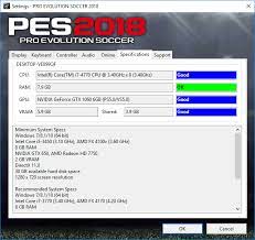 Pes 2018 system requirements for pc are finally released from pes official twitter page. Ultigamerz Pes 2018 Settings Exe Tool To Know Pes 18 Works On Your Pc