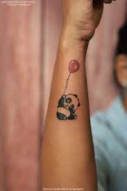 Cute Panda Tattoo Calligraphy Panda Tattoo Tattoos Back Ear Tattoo