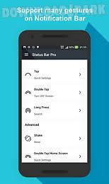 Everything related to the application and its settings is fully customizable, making it easy to change things to your liking. Status Bar Pro Gestures Android Aplicacion Gratis Descargar Apk