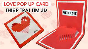 Glue it inside the card. How To Make Love Pop Up Cards 3d Heart Card For Anniversary Valentine Handmade Craft Youtube