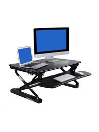 How to make a standing desk. Flexispot M2 Adjustable Desk Riser Black Office Depot