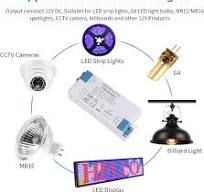COOLWEST Transformer Driver Power Supply 60W 12V For LED Strip Lights And  G4, MR11, MR16 Light