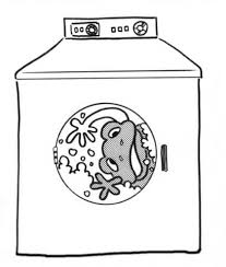 You will get 1 washing machine coloring page in jpg (2550px x 3300px) for your kids coloring project. A Frog In A Washing Machine Steemit