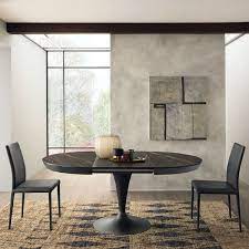 table ronde en ceramique extensible pied tulipe sun chaises de table a manger meubles de ressources table a manger extensible