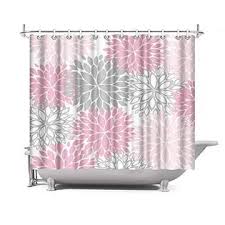 Pink and grey makes the perfect bedroom colour combo, and is perfect if you want your room to be a cosy space but still look cool. Artbones Artbones Dahlia Flower Shower Curtain Floral Pink Bath Curtain Waterproof Polyester Fabric Bathroom Decor Set