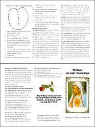 The rosary is said by traveling around the loop of beads, stopping at each one, and saying a prayer. 10 Best Printable Rosary Pamphlet Fold Printablee Com