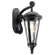 Cresleigh 18 1 Light Wall Light Black With Silver Highlights Kichler Lighting Outdoor Wall Lighting Wall Lights Outdoor Wall Sconce