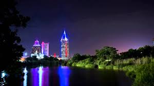 Mobile alabama skyline at night. Lightning Storm Timelapse Mobile Al In Hd Youtube