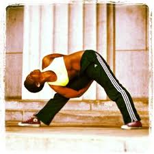 Blackyogis Bound Triangle Pose Baddha Trikonasana Here I Go Getting That Triangle In With A Bind Yoga For Men Triangle Pose Yoga Club
