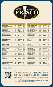 Frisco Taphouse Beer Menu On Behance Beer Menu Beer Christmas Ale