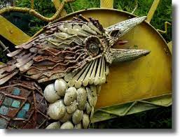 Pin By Peter Brooks On Brooksgate Recycled Art Waste Metal Junk Sculptures Waste Art Junk Art Recycle Sculpture