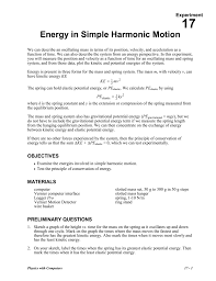 Motion of a small object that slides down a large sphere and hits the ground. Energy In Simple Harmonic Motion