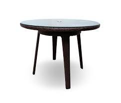 An oval dining table offers a seating. Senna 40 Round Dining Table With Tempered Glass Top Architonic