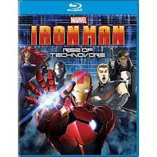 Iron Man Rise Of Technovore Dvd Digital In 2021 Iron Man Iron Man Armor Animated Movies