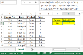 Index Match Find Value With New Date