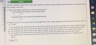 Solved Ebook Harrimon Industries Bonds Have 5 Years Left Chegg Com