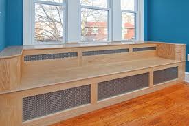 Three children or two adults could comfortably fit on a dining room. Custom Built In Oak Bench That Doubles As A Radiator Cover Dining Room Bench Seating Banquette Seating In Kitchen Built In Bench Seating Kitchen