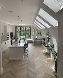 Uk Architecture On Instagram Bright Open Plan Kitchen Is This Your Id Open Plan Kitchen Dining Living Open Plan Kitchen Living Room Open Living Room Design