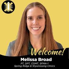 👋 Please join us in giving a warm welcome to Melissa Broad, PT, DPT, COMT,  SFMA-1! Melissa is now seeing patients at our Spring Ridge clinic, and  we're thrilled to have her