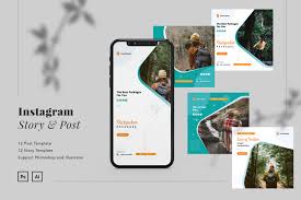 Just upload your design and download your image. Backpacker Travel Instagram Ads Post And Story In Social Media Templates On Yellow Images Creative Store