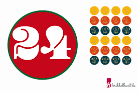 Ausmalbild zahlen kostenlos ausdrucken bilder zum ausmalen & die besten malvorlagen gratis online downloaden. Adventskalenderzahlen Zum Ausdrucken Pdf Kribbelbunt