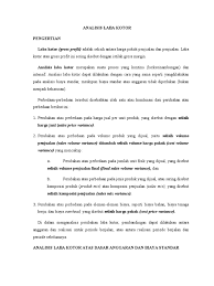 Analisis Laba Kotor