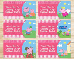 Printable Peppa Pig Birthday Goody Bag Tags Pink Chevron Peppa Pig Birthday Peppa Pig Party P Pig Birthday Peppa Pig Birthday Party Peppa Pig Birthday
