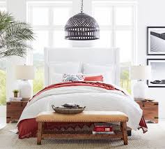 This stunning upholstered platform bed by zinus will transform your bedroom. Harper Upholstered Non Tufted Tall Headboard Pottery Barn