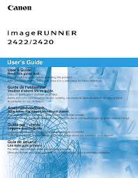 Pilotes pour modèles de canon imprimantes. Canon Ir 2420 User Manual Pdf Download Manualslib