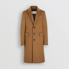Camel kensington wool cashmere jacket us eu 42 coat size 8 (m). Wool Cashmere Tailored Coat By Burberry Thread