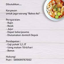 Transformasi toko retail murah dan modern (ria busana jl. Lowongan Kerja Karyawan Bakso Aci ð™ˆð™Šð™ƒð˜¼ð™ˆð™ˆð˜¼ð˜¿ ð™…ð˜¼ð™€ð™‰ð™ð˜¿ð™„ð™‰ Di Depok Kota 25 Feb 2019 Loker Atmago Warga Bantu Warga