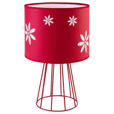 Famlights Kinderzimmer Tischleuchte Patrizia Aus Stoff In Rot 1xe27 Famlights Cli 359239 Nachttischlampe Kinder Deckenlampe Kinderzimmer Schreibtischlampe Led