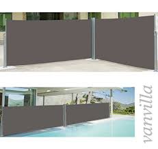 Vanvilla Doppel Seitenmarkise Anthrazit 180x600 Cm Seitenmarkisen Info Windschutz Doppelstabmatten Sichtschutz