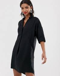 Whistles Linen Lola Mini Dress Mini Dress Dresses