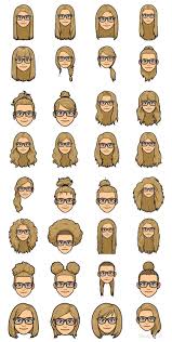 1 3 Bitmoji Is A Surprisingly Good Source Of Hairstyles Cartoon Drawings Art Sketches Art