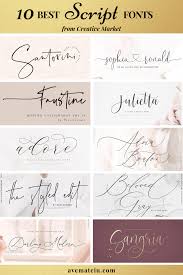 10 Of The Best Script Fonts From Creative Market Best Script Fonts Tattoo Fonts Cursive Creative Market Fonts