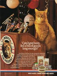 Morris The Cat Ad Morris For President 9 Lives Cat Food Vintage Ads Retro Ads Old Ads