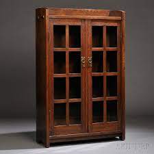 Gustav Stickley Bookcase Sale Number 2661b Lot Number 210 Skinner Auctioneers Craftsman Furniture Arts And Crafts Furniture Stickley Furniture