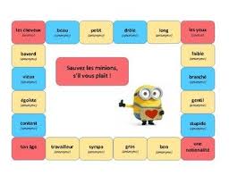 Save The Minions French Game Adjectives Description Discovering French French Games Minions Adjectives