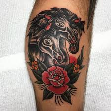 As we know tattoos have become a part of fashion trends and life. 40 Traditional Horse Tattoo Designs For Men Retro Ink Ideas